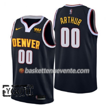 Maillot Basket Denver Nuggets Darrell Arthur 00 2018-2019 Nike Navy Swingman - Enfant